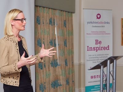 Guest Speaker, Speaking at Yorkshire Ladies Links Conference, Harrogate