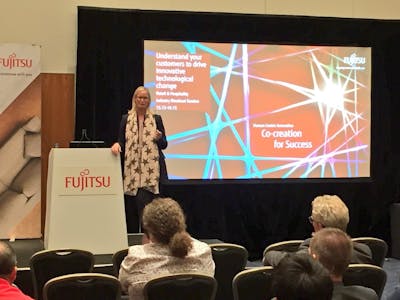 Keynote Speaker for Fujitsu World Tour, London. July 2018