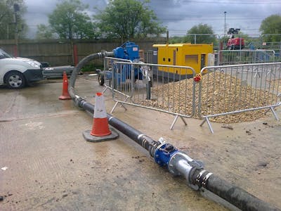 Well pumping test using surface suction pump