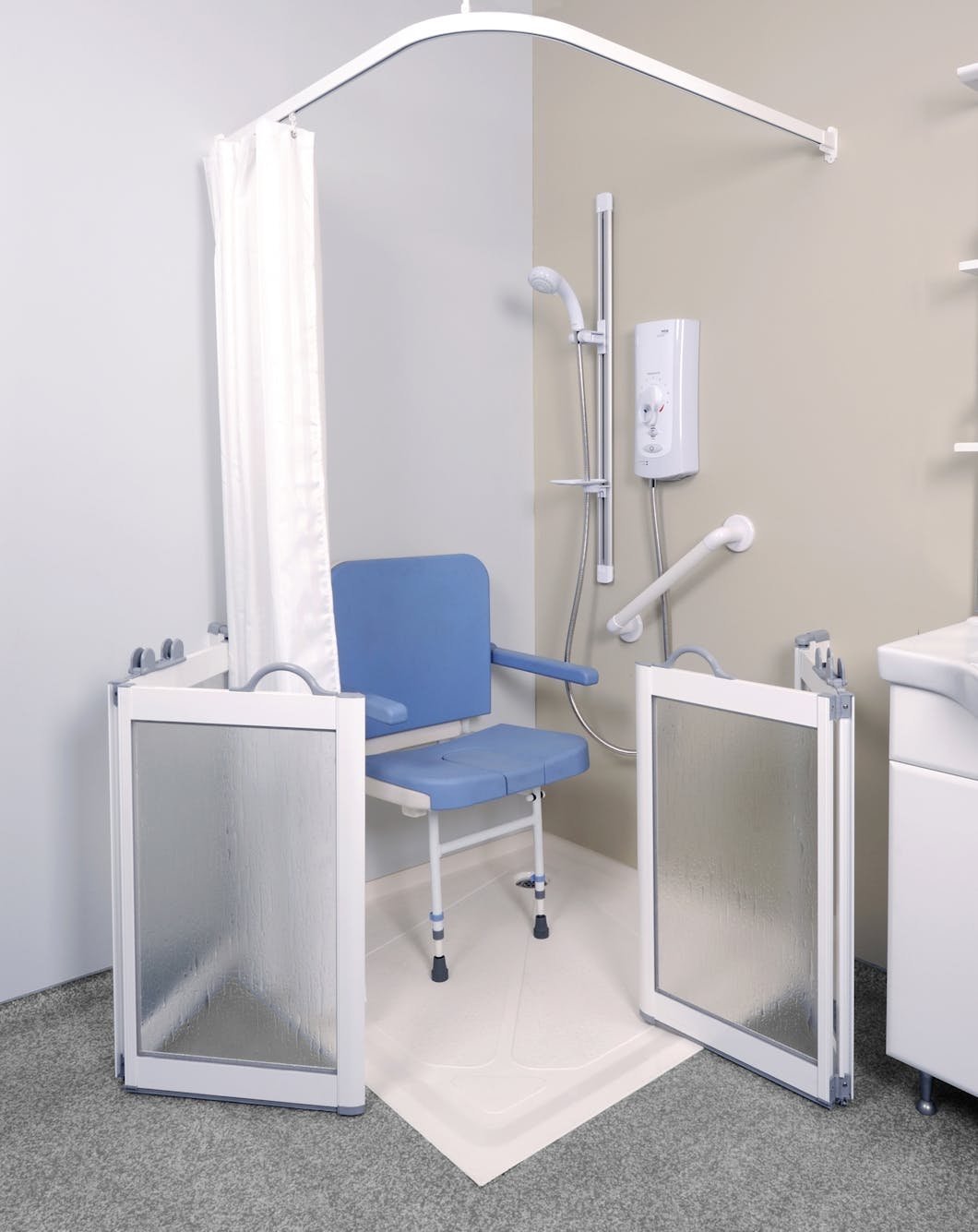 Our disabled shower adaptations are bespoke in design and unique in use and installation because we create, and propose, specific solutions that cater for an individuals wants, needs and requirements.