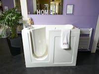 safe & practical bath & shower room solutions on display at our showroom