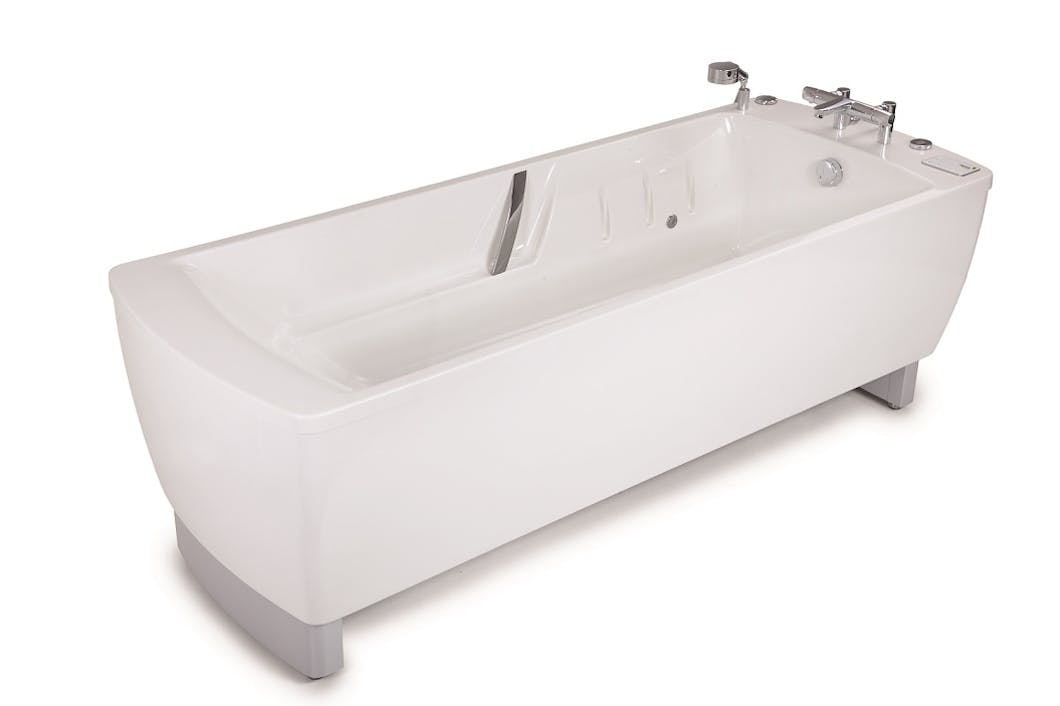 Fully height adjustable rise and fall disabled baths are perfect for carer assisted bathing.  Enhancing the overall look and feel of the disabled bathroom environment this particular disabled bathing solution is relatively discreet in appearance and offers a pleasurable bathing experience for both user and care giver.