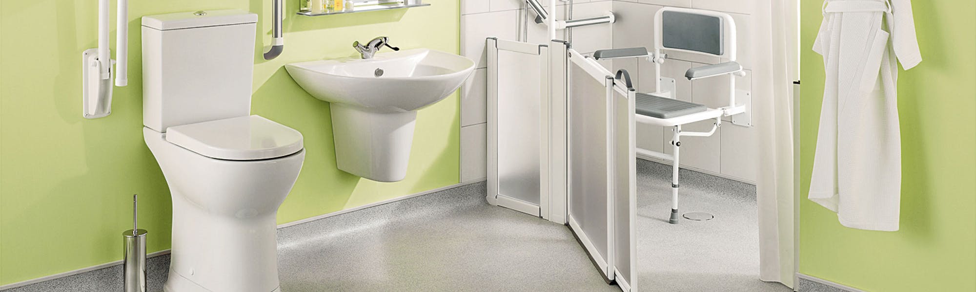 At More Ability we manage the entire process from start to finish, and have been designing & installing disabled wet rooms for over 50 years. 