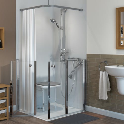 Covering Leeds & Harrogate we'll help you take control of your bathing experience with a mobility level access shower. A perfect alternative for the elderly