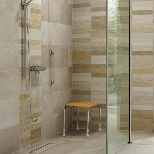 Slip resistant tiles are available in a variety of materials and designs