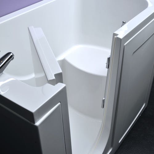 Take control of your bathing experience with a walk-in bath. Perfect for the elderly or those struggling with mobility, we design & install