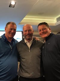 Passmore brothers take part in golf day to support Teenage Cancer Trust charity.