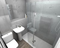 Accessible walk-in shower 