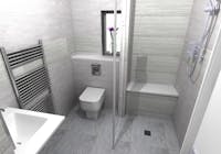 A stylish wet floor shower solution - designed, supplied & installed