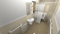 Disabled Wet Room Adaptation. Project Managed by More Ability | Leeds & Harrogate.