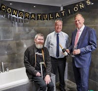 harrogate resident scoops £6,000 easy access bathroom as company celebrates continued growth.