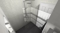 A safe and accessible wet floor shower room, and adjoining WC, designed & installed by More Ability.