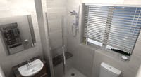 stylish & accessib;e wet floor shower; designed, supplied & installed