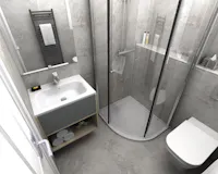 Modern shower room enclosure