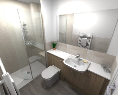modern walk-in shower design