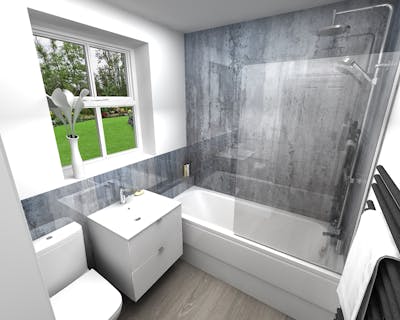 Family Bathroom CAD Design