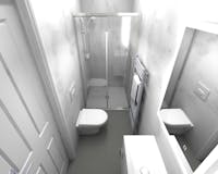 Modern shower room enclosure 