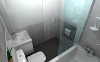 Small / compact bathroom - designed, supplied & installed