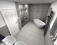 Luxury Bathroom Suite with walk-in shower