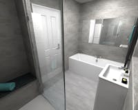 Modern Bathroom CAD Design
