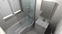 small & compact bathroom - designed, supplied & installed