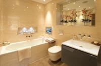 beautiful bathroom storage and  favourable fitted furniture - bathroom refurbishments
