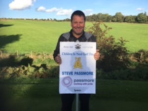 steve passmore takes part in 2016 annual golf event to raise money for children in need.