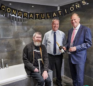Harrogate resident scoops £6,000 easy access bathroom as company celebrates continued growth.