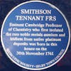 Smithson Tennant Blue Plaque