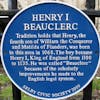 Henry I plaque