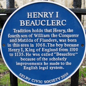 Henry I plaque