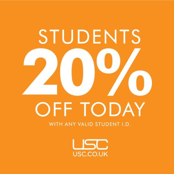 20% off for students at USC