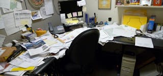 Messy Office Desk 